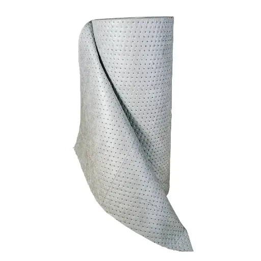 [039018] 1 rollo absorbente de líquidos universales de espesor doble - Dim.: 0,8x40 m - Gris oscuro