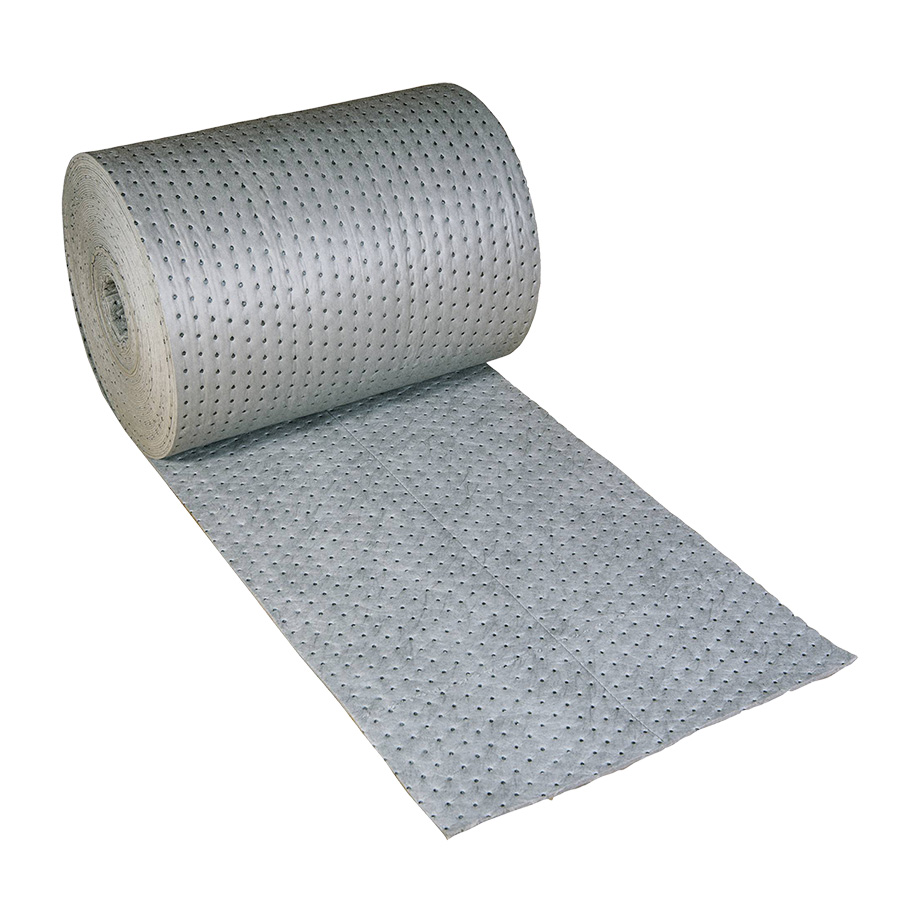 [039019] Pack de 2 rollos absorbentes de líquidos universales de espesor doble sin pelusa - Dim.: 0,4x40 m - Gris oscuro