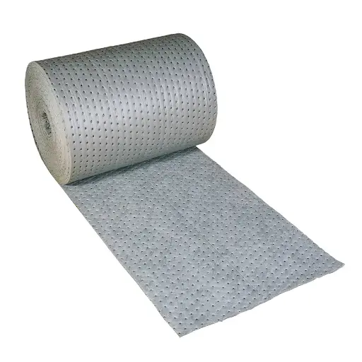 [039019] Pack de 2 rollos absorbentes de líquidos universales de espesor doble sin pelusa - Dim.: 0,4x40 m - Gris oscuro