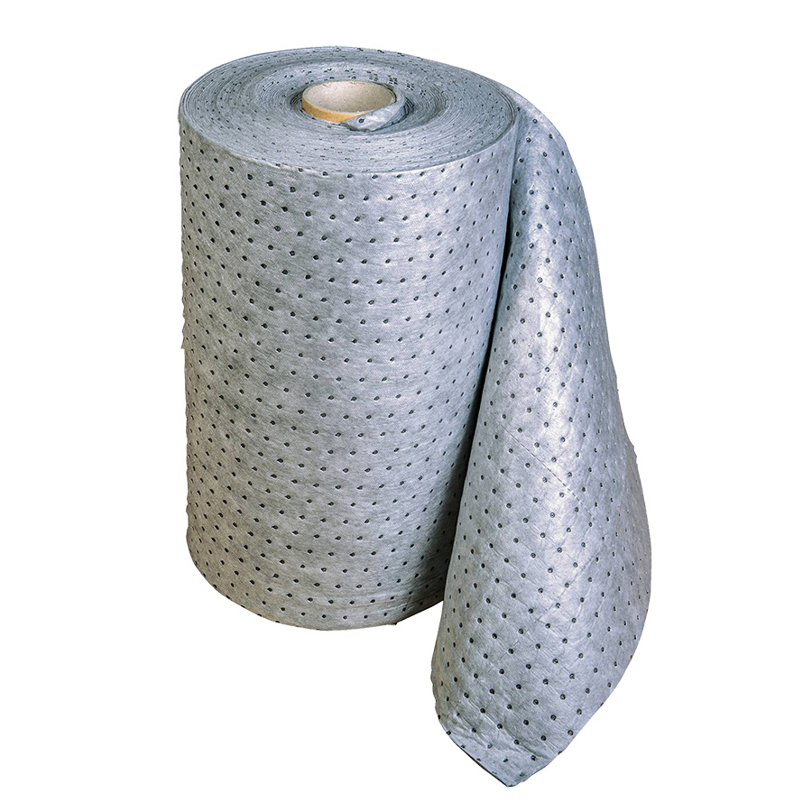 [039022] 1 rollo absorbente de líquidos universales de espesor triple sin pelusa - Dim.: 0,8x40 m - Gris oscuro