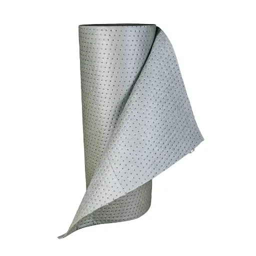 [039022] 1 rollo absorbente de líquidos universales de espesor triple sin pelusa - Dim.: 0,8x40 m - Gris oscuro