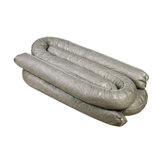 [039160] Pack de 20 barreras absorbentes de líquidos universales - Dim.: Ø80x1200 mm - Gris oscuro