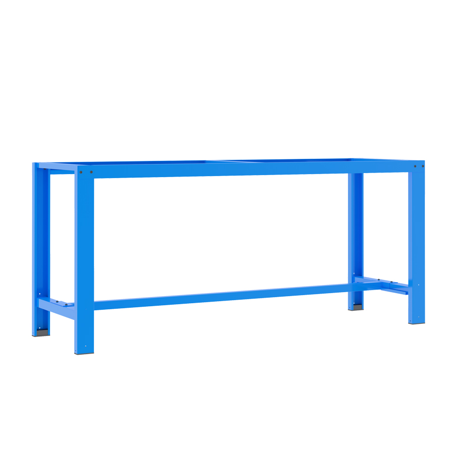[040979] Estructura para banco de trabajo desmontable sin encimera - Dim.: 1930x620x850h mm - Azul ral 5015