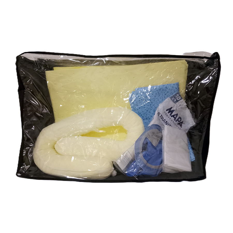 [039110] Kit de absorbentes para recogida de líquidos químicos - Cap.: 22 lts. - Amarillo