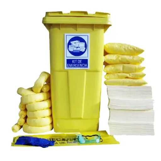 [039117] Kit de absorbentes para recogida de líquidos químicos - Cap.: 309 lts. - Amarillo