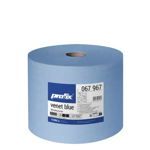 [039073] 1 rollo de bayetas técnicas para pinturas y alimentaria - Dim.: Ø320x290 mm - Azul