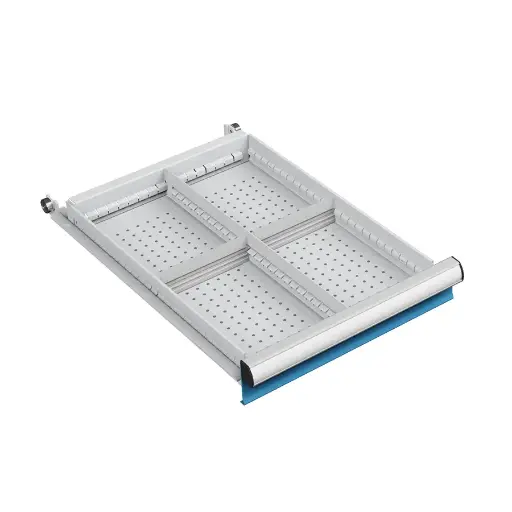 [030153] Ejemplo de subdivisión interna para cajón de 18x27 Eh y altura 150h mm 