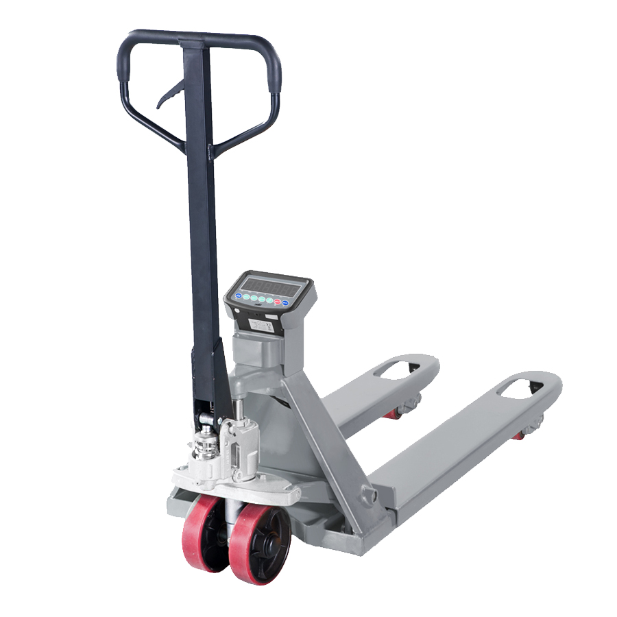 [049443] Transpaleta manual pesadora - Dim. palas: 1185x555mm - Carga máx. 2.000 kg - Gris claro