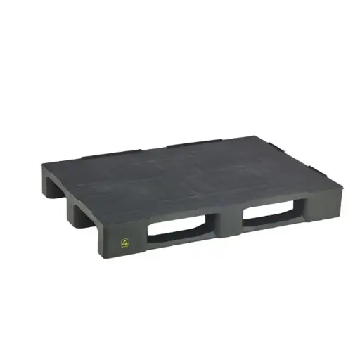 [041203] Palet plástico con protección ESD - Dim.: 1200x800x150h mm - Negro
