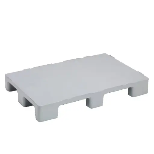 [030251] Palet plástico higiénico con 9 pies - Dim.: 1200x800x130h mm - Gris