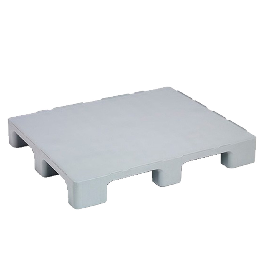 [030254] Palet plástico higiénico con 9 pies - Dim.: 1200x1000x130h mm - Gris
