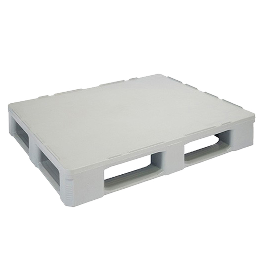 [030258] Palet plástico higiénico con 5 patines - Dim.: 1200x1000x160h mm - Gris