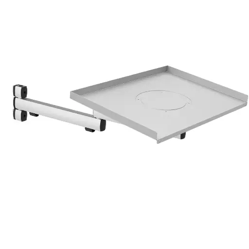 [050803] Brazo metálico articulado con bandeja - Dim. brazo: 330-275 mm - Aluminio