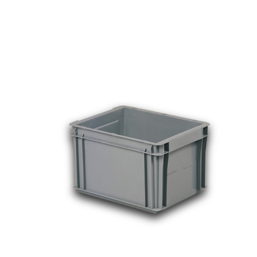 [000746] Caja plástica norma Europea serie Poolbox - Dim.: 400x300x260h mm - Gris