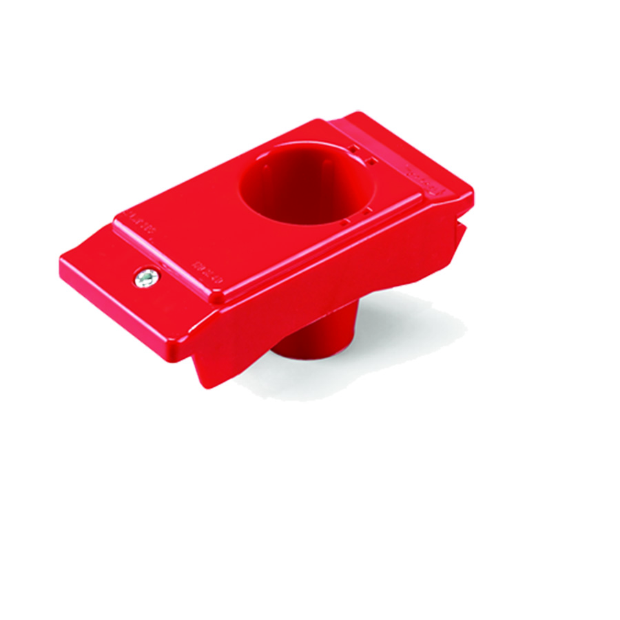 [002946] Pack de 7 soportes de plástico porta cono ISO 30 - Dim.: 65x138x48h mm - Rojo