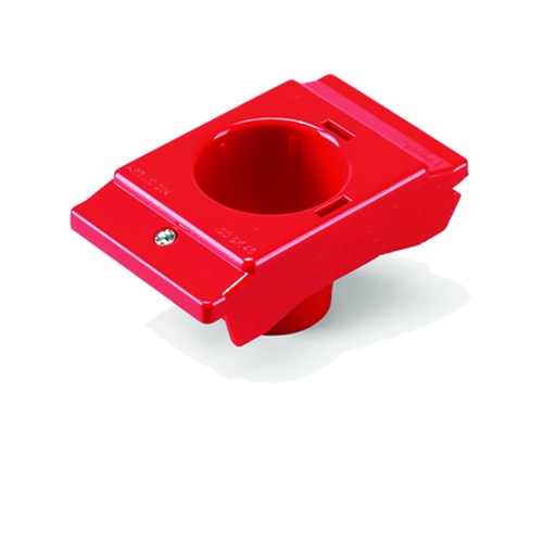 [002948] Pack de 6 soportes de plástico porta cono ISO 45 - Dim.: 83x138x63h mm - Rojo