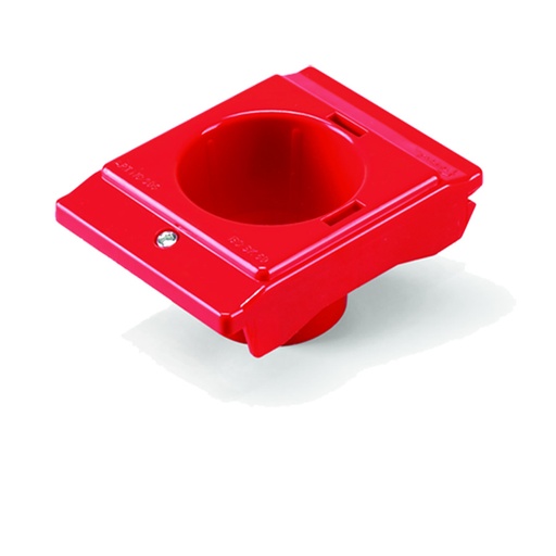 [002949] Pack de 5 soportes de plástico porta cono ISO 50 - Dim.: 101x138x63h mm - Rojo