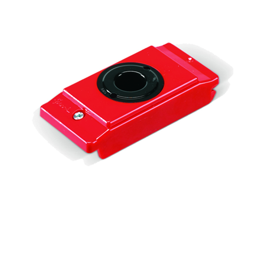 [002963] Pack de 7 soportes de plástico porta cono MORSE 3 - Dim.: 64x138x50h mm - Rojo