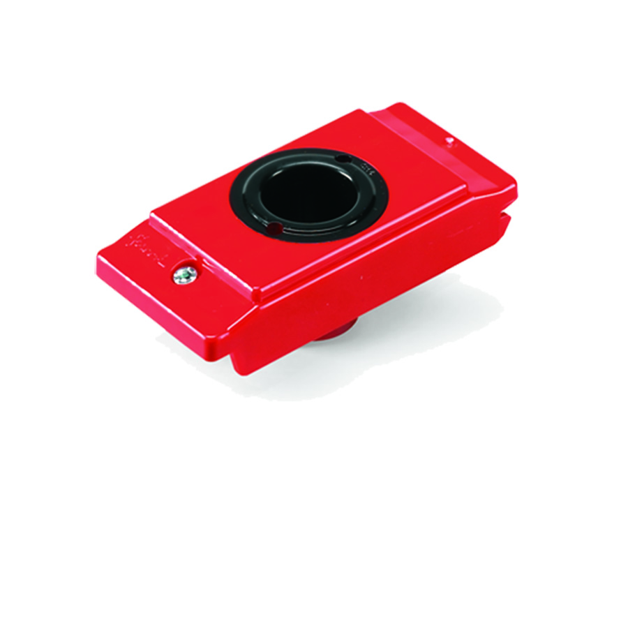 [002964] Pack de 7 soportes de plástico porta cono MORSE 4 - Dim.: 64x138x50h mm - Rojo