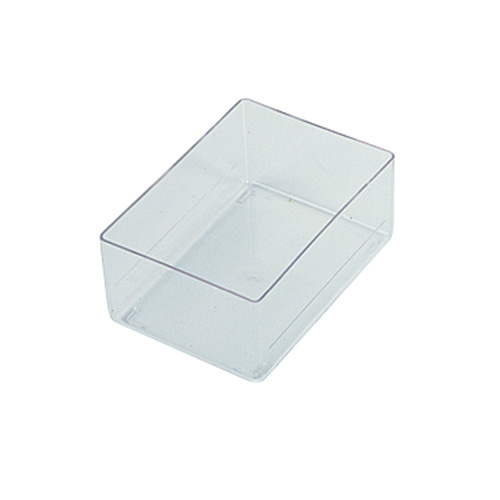 [003778] Cubeta divisora interna plástica serie Vision - Dim.: 84x116x48h mm - Transparente