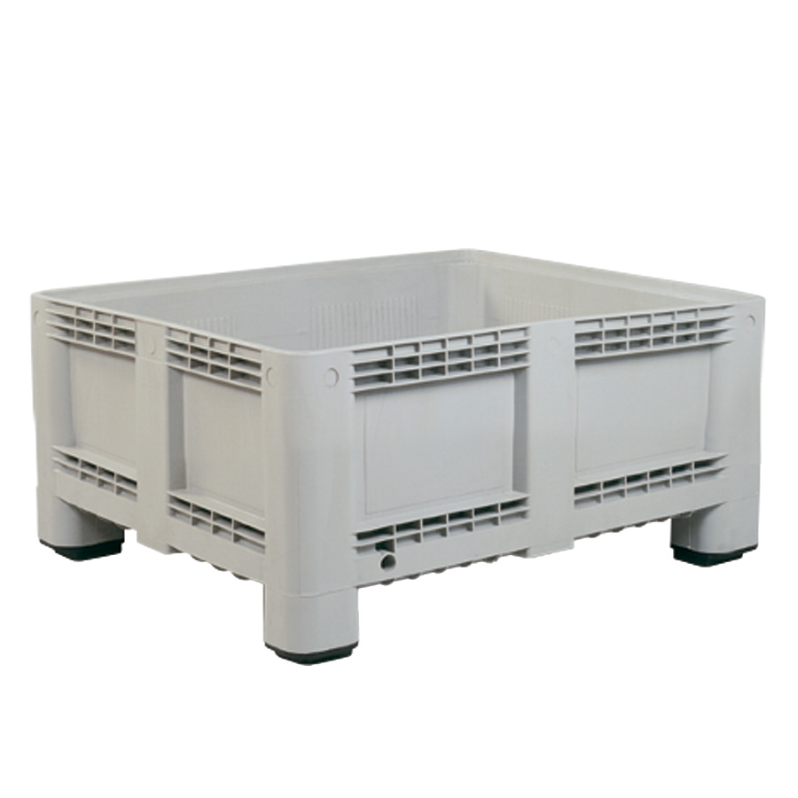 [004119] Contenedor plástico de 400 litros con 4 patas - Dim.: 1200x1000x580h mm - Gris