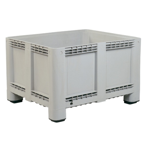 [004121] Contenedor plástico de 610 litros con 4 patas - Dim.: 1200x1000x760h mm - Gris