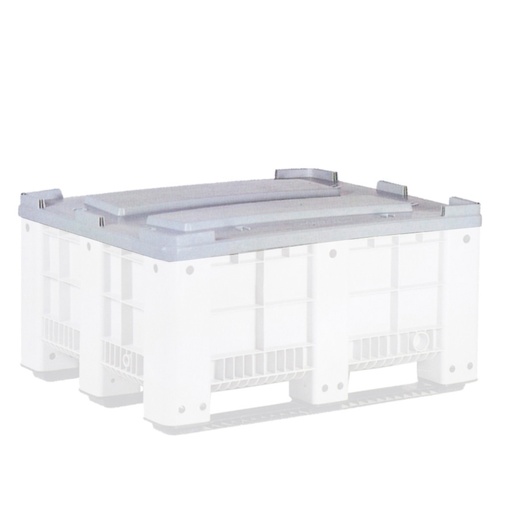 [004653] Tapa para contenedor de gran volumen - Dim.: 1200x1000x55h mm - Gris