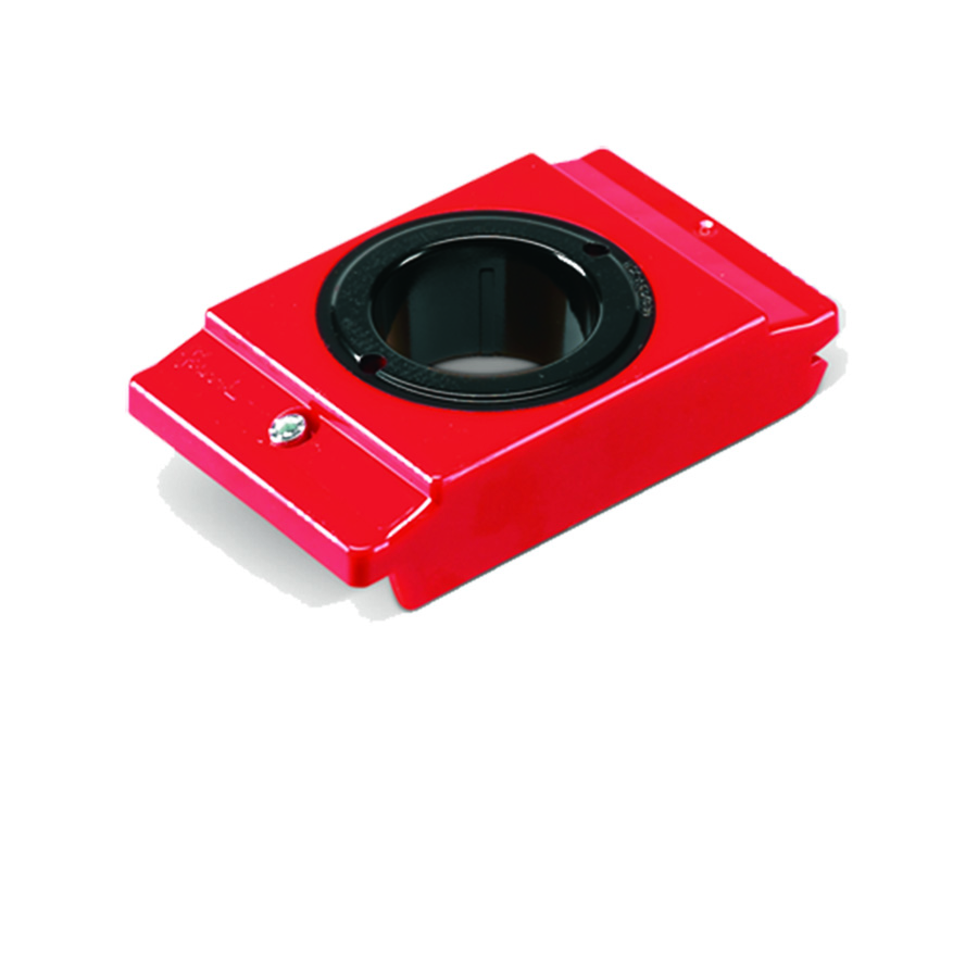 [006527] Pack de 5 soportes de plástico porta cono HSK A63-B80 - Dim.: 82x138x30h mm - Rojo