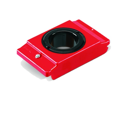 [006527] Pack de 5 soportes de plástico porta cono HSK A63-B80 - Dim.: 82x138x30h mm - Rojo