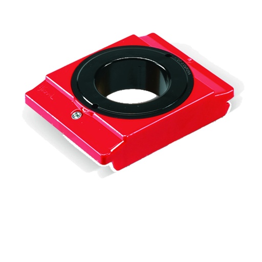 [006642] Pack de 5 soportes de plástico porta cono HSK A80-B100 - Dim.: 106x138x30h mm - Rojo