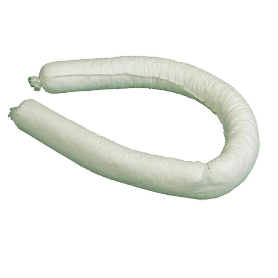[009277] Pack de 20 barreras absorbentes para aceites e hidrocarburos - Dim.: Ø80x1200 mm - Blanco