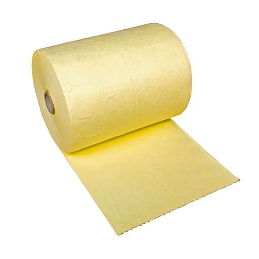 [009279] Rollo absorbente para la recogida de líquidos químicos - Dim.: 0,5x44 m - Amarillo