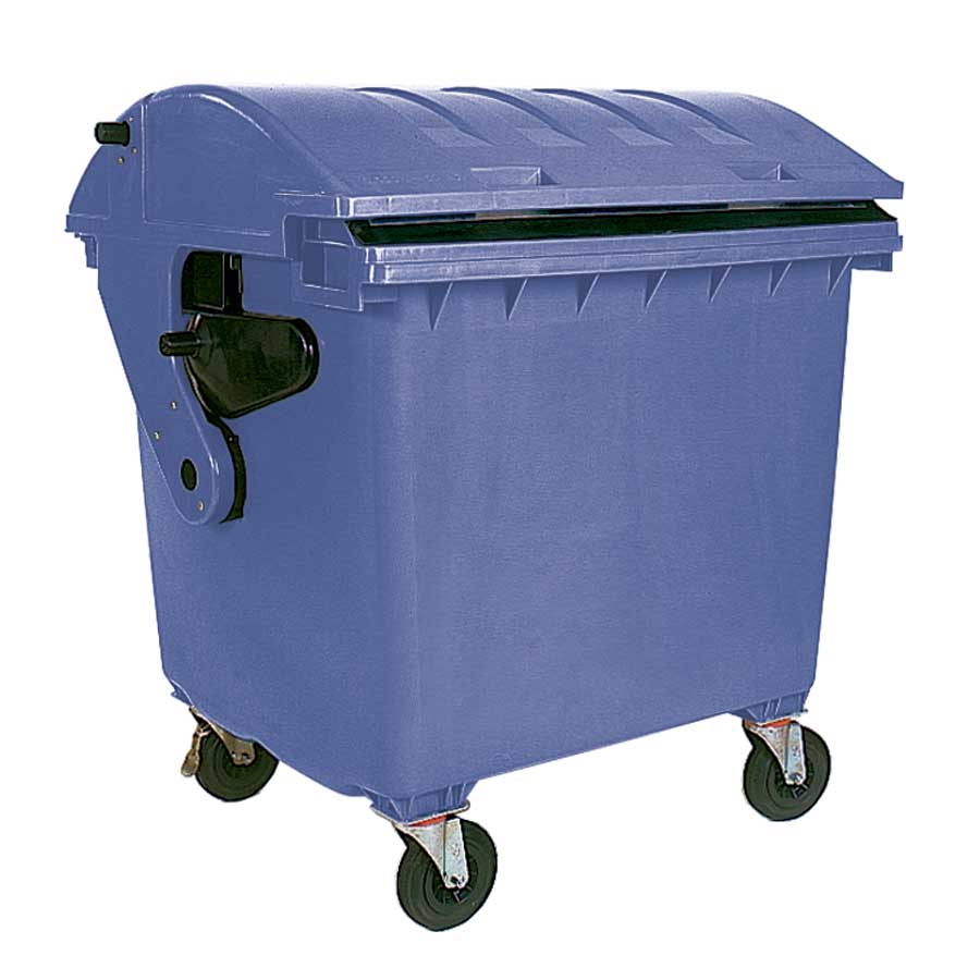 [011729] Contenedor plástico para la recogida de residuos de 1100 lts de volumen - Dim.: 1370x1065x1448h mm - azul