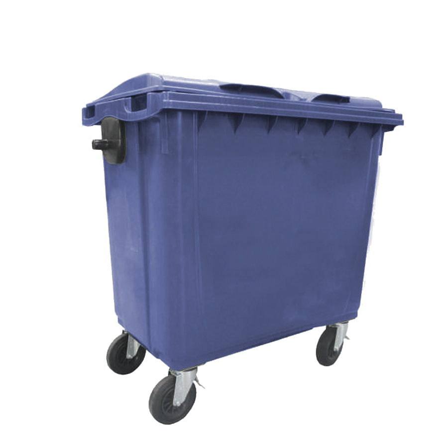 [011736] Contenedor plástico para la recogida de residuos de 770 lts de volumen - Dim.: 1370x815x1305h mm - azul