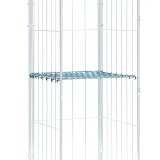 [011809] Estante metálico para roll contenedor de varilla - Dim.: 720x800x12h mm - Acero cincado