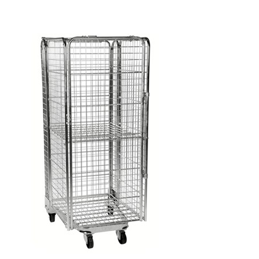 [011823] Roll contenedor seguridad encajable con bandeja abatible - Dim.: 720x860x1800h mm - Acero cincado