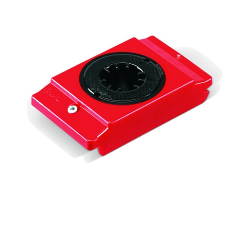 [011828] Pack de 5 soportes de plástico porta cono CAPTO 4 - Dim.: 82x138x40h mm - Rojo