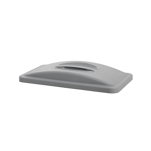 [011864] Tapa plástica para basurera Slim Jim® con asa en parte superior - Dim.: 518x290x70h mm - Gris