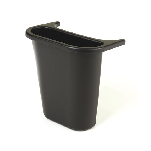 [012273] Papelera auxiliar de plástico negro 4,5 lts. para la recogida selectiva de residuos - Dim.: 265x120x295h mm - Negro