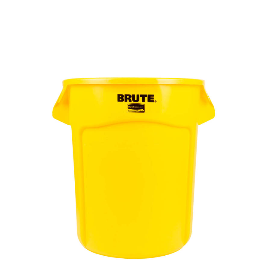 [013051] Contenedor plástico BRUTE de 75,7 lts. para recogida de basuras - Dim.: Ø 495x581h mm - Amarillo