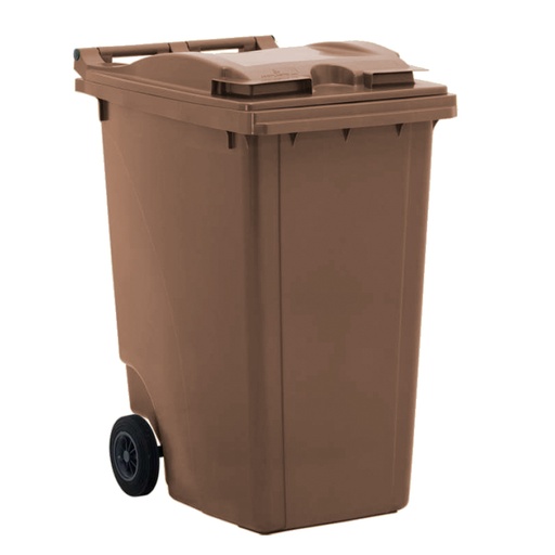 [013136] Basurera plástica para la recogida de residuos sólidos de 360 litros - Dim.: 860x625x1120h mm - polietileno marrón