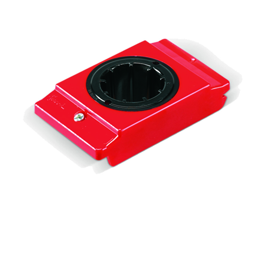 [013243] Pack de 5 soportes de plástico porta cono CAPTO 6 - Dim.: 82x138x40h mm - Rojo