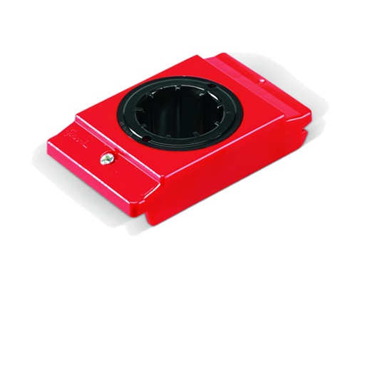 [013243] Pack de 5 soportes de plástico porta cono CAPTO 6 - Dim.: 82x138x40h mm - Rojo