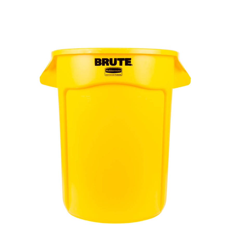 [013286] Contenedor plástico BRUTE de 121,1 lts. para recogida de basuras - Dim.: Ø 559x692h mm - Amarillo