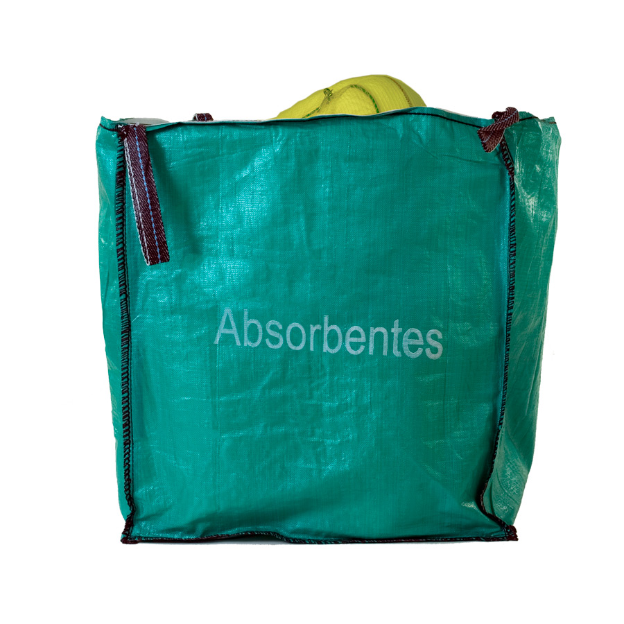 [013521] Big Bag con un kit de absorbentes para recogida de líquidos químicos - Amarillo