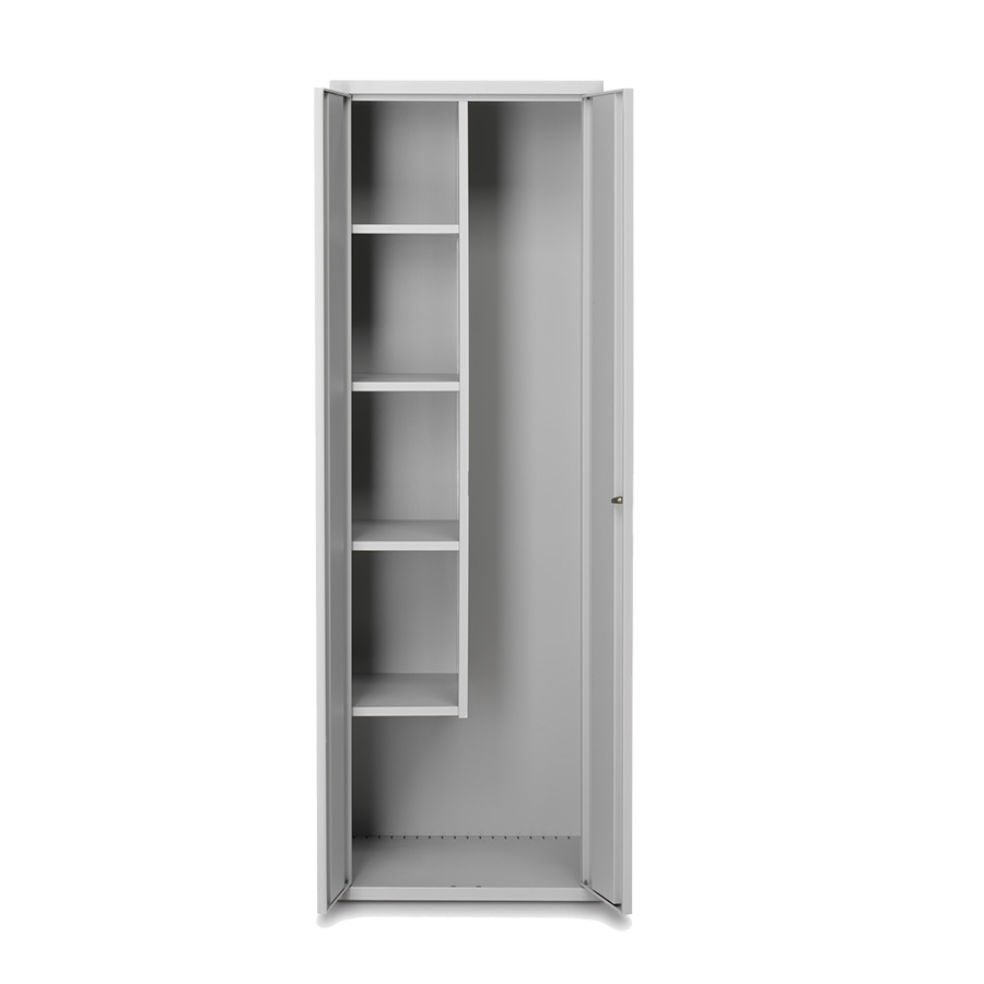 [014501] Armario metálico para utensilios de limpieza con 2 puertas - Dim.: 600x500x1800h mm - Gris ral 7035
