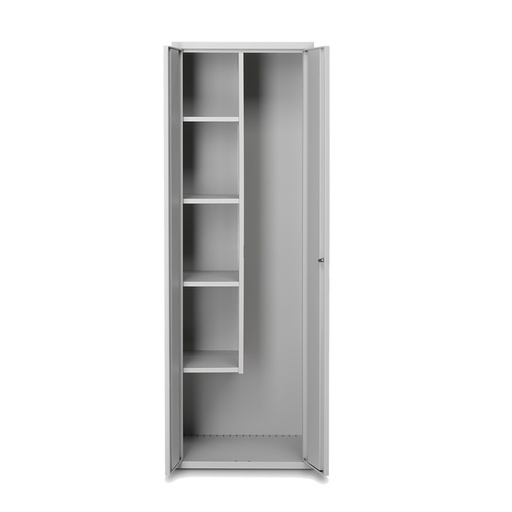 [014501] Armario metálico para utensilios de limpieza con 2 puertas - Dim.: 600x500x1800h mm - Gris ral 7035