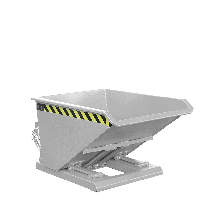 [014583] Contenedor metálico autobasculante de 0,3 m³ - Dim.: 1210x840x665h mm - acero galvanizado