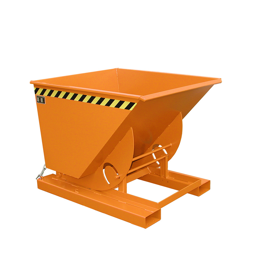 [014599] Contenedor autobasculante eco - Capacidad 0,75 m³ - Dim.: 1420x1190x1070 mm - naranja ral 2000