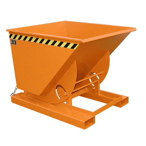 [014599] Contenedor autobasculante eco - Capacidad 0,75 m³ - Dim.: 1420x1190x1070 mm - naranja ral 2000